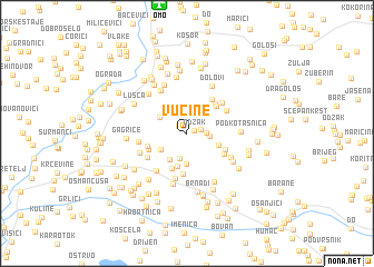 map of Vučine