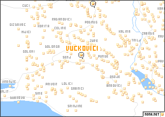 map of Vučkovići