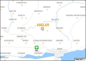 map of Vŭglen