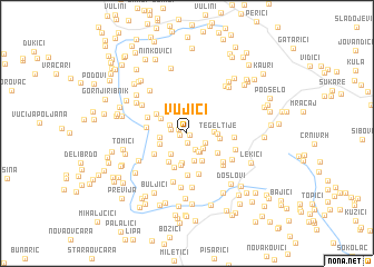 map of Vujići