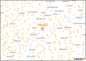 map of Vujići