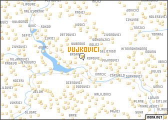 map of Vujkovići