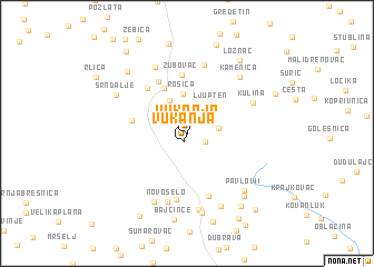 map of Vukanja