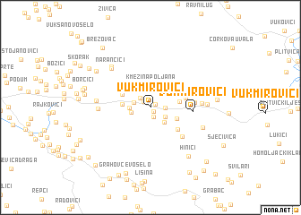 map of Vukmirovići