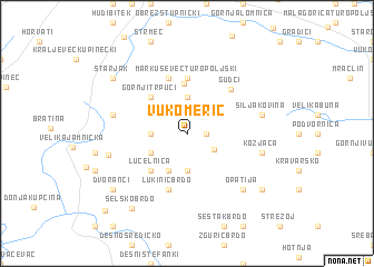 map of Vukomerić