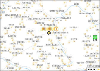 map of Vukovce