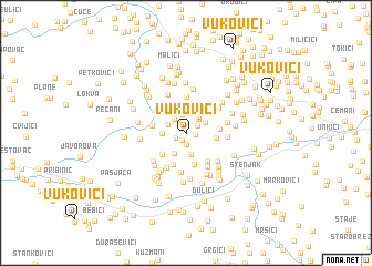 map of Vukovići