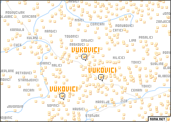 map of Vukovići