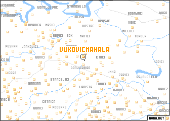 map of Vuković Mahala