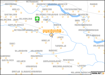 map of Vukovina