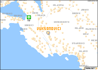map of Vuksanovići