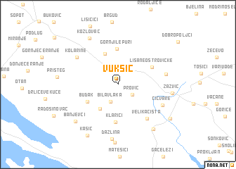 map of Vukšić