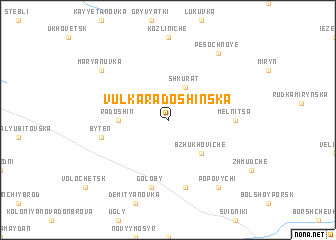 map of Vulʼka Radoshinʼska