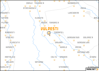 map of Vulpeşti