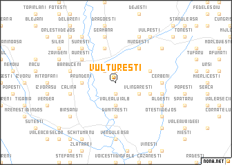 map of Vultureşti