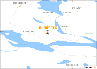 map of Vuoksela