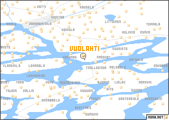 map of Vuolahti