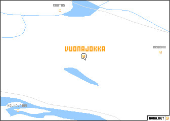 map of Vuonajokka