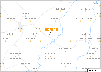 map of Vŭrbino