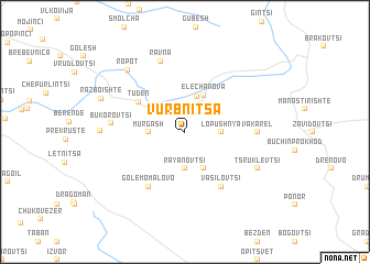 map of Vŭrbnitsa