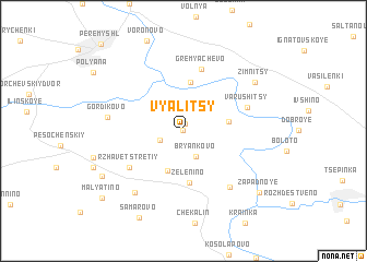 map of Vyalitsy