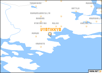 map of Vyatikkya