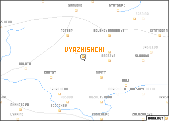 map of Vyazhishchi