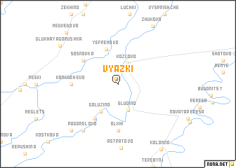 map of Vyazki