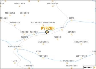 map of Vyazok