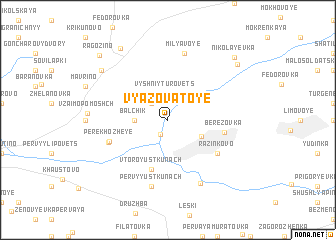 map of Vyazovatoye