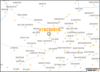 map of Vyazovaya