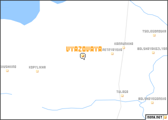 map of Vyazovaya