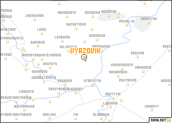 map of Vyazovik