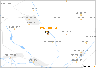 map of Vyazovka
