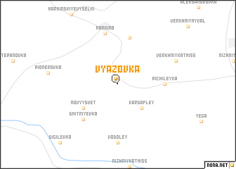 map of Vyazovka