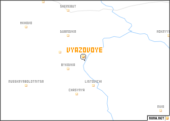 map of Vyazovoye