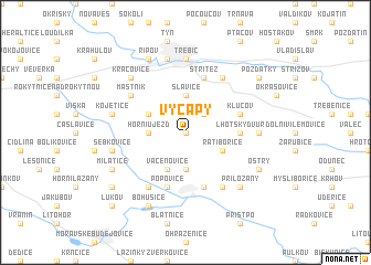 map of Výčapy