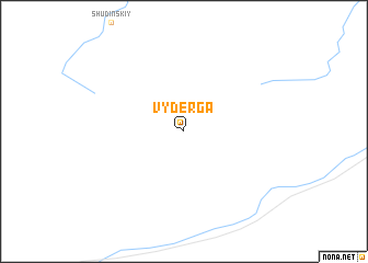 map of Vyderga