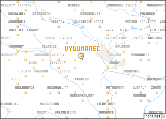 map of Vydumanec