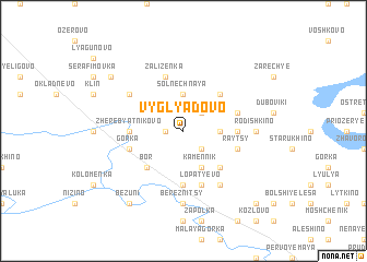 map of Vyglyadovo