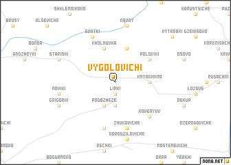 map of Vygolovichi