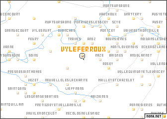 map of Vy-le-Ferroux