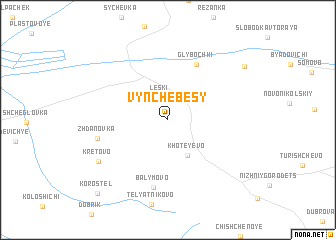map of Vynchebesy