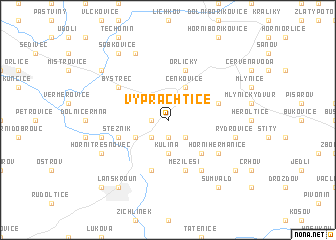 map of Výprachtice