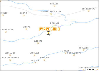 map of Vypregovo