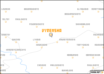 map of Vyremsha