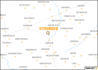 map of Vyrubovo