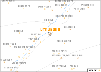 map of Vyrubovo