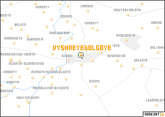 map of Vyshneye Dolgoye