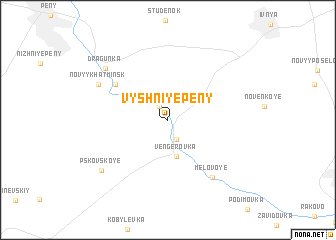 map of Vyshniye Peny